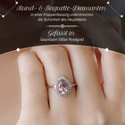 AAA rosa Morganit und Diamant Ring - 1,93 ct. image number 2