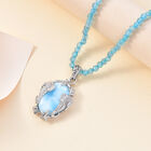 AA Larimar und Apatit Anhänger mit 45cm Kette - 82 ct. image number 1