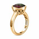 Wassermelonen Quarz Triplett Ring - 4,23 ct. image number 4