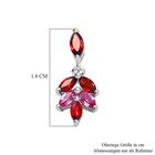 Rote und Lotus Granat-Ohrringe - 1,38 ct. image number 6