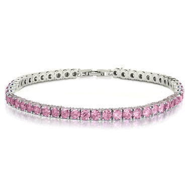 Rosa Zirkonia 19cm Armband- 11,25 ct.