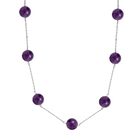 Afrikanische Amethyst-Halskette, 50 cm - 40 ct. image number 0