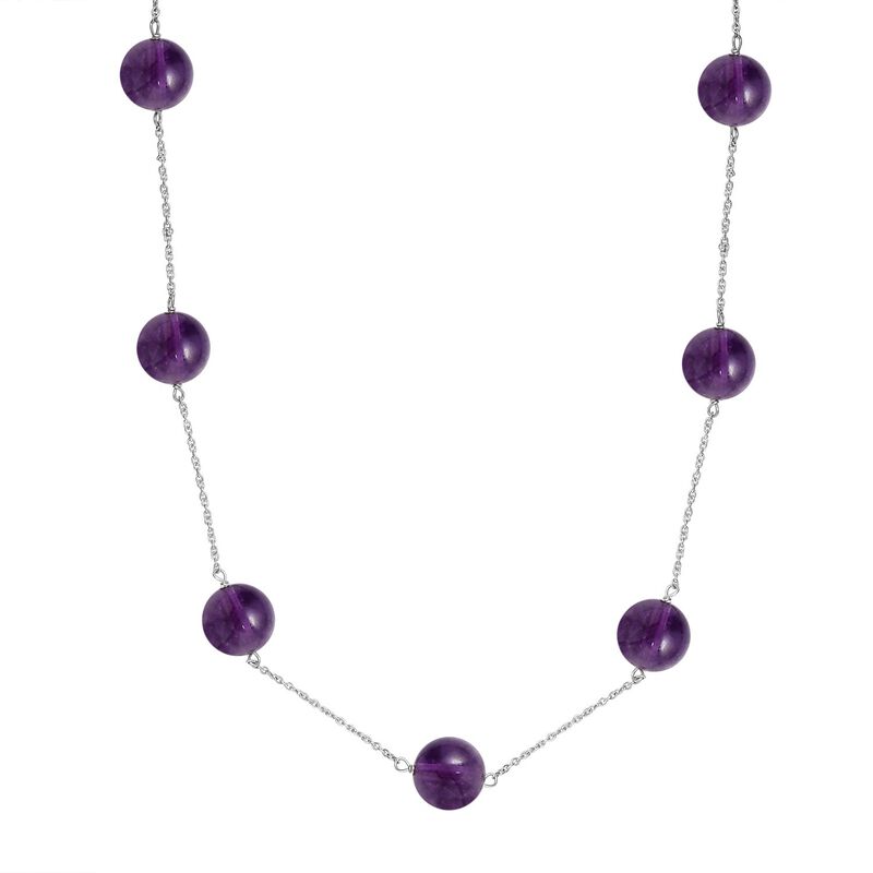 Afrikanische Amethyst-Halskette, 50 cm - 40 ct. image number 0