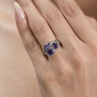 Afrikanischer Amethyst Ring Edelstahl (Größe 17.00) ca. 2,06 ct image number 2