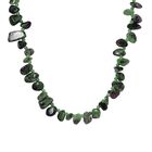 Rubin Zoisite und grüne Jade-Halskette, 50 cm - 182 ct. image number 0