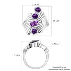 Afrikanischer Amethyst Ring Messing (Größe 17.00) ca. 1,27 ct image number 6