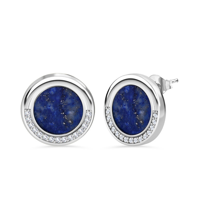 LUSTRO STELLA Lapislazuli und Zirkonia Ohrringe - 5,27 ct. image number 0