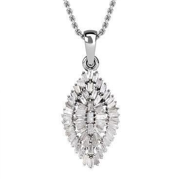 Diamant Anhänger mit 45cm Kette - 1 ct.