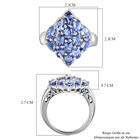 Tansanit-Ring, 925 Silber platiniert  ca. 2,76 ct image number 6