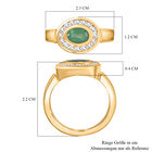 Kagem sambischer Smaragd und Zirkon-Ring - 1,24 ct. image number 6