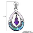 Royal Bali Kollektion - Afrikanischer Amethyst und Abalone-Anhänger - 1,89 ct. image number 5