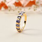 Tansanit Ring, 925 Silber mit 750 Gelbgold Vermeil - 1,28 ct. image number 1