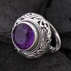 Royal Bali - Afrikanischer Amethyst Ring, 925 Silber, (Größe 16.00) ca. 6.32 ct image number 1