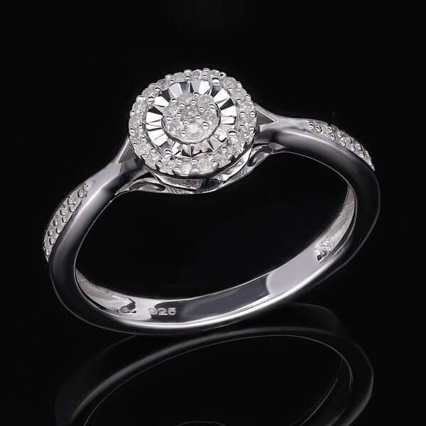 Weißer Diamant-Ring - 0,15 ct. image number 1