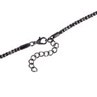 Schwarz-Weiß Kristall und Weißes Katzenauge Halskette, ca. 70cm, ca. 20.00 ct image number 5