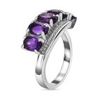 Afrikanischer Amethyst Ring Edelstahl (Größe 21.00) ca. 2,07 ct image number 4