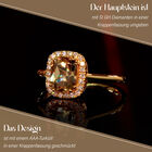 ILIANA AAA Turkizit und SI GH Diamant-Ring in 750 Gelbgold - 2,65 ct. image number 2