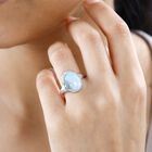 AA Larimar und himmelblauer Topas-Ring-  7,14 ct. image number 2