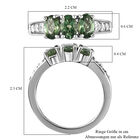 Natürlicher, grüner Apatit und Zirkon-Ring - 1,82 ct. image number 6