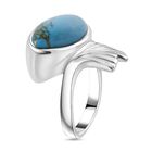 Blauer Türkis-Ring - 5,55 ct. image number 4