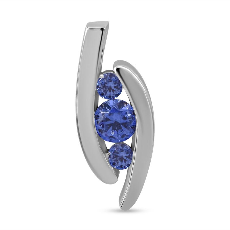 Blauer Zirkonia-Anhänger - 1,35 ct. image number 0