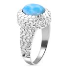 Royal Bali Kollektion - Larimar Ring - 4,45 ct. image number 3