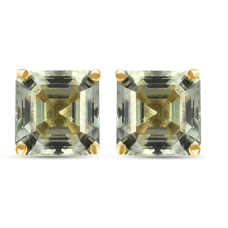 AAA Turkizit-Ohrstecker in 585 Gelbgold - 2,55 ct. image number 0