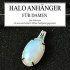 AAAA Natürlicher, äthiopischer Welo Opal, Diamant und kolumbianischer Smaragd-Anhänger in 585 Gold - 8,98 ct. image number 1