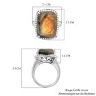 Feuer Labradorit und Zirkon-Cocktail-Ring - 21,09 ct. image number 6