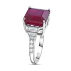 Afrikanischer Rubin und Moissanit-Ring - 8,08 ct. image number 2