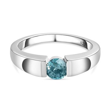 Kambodschanischer blauer Zirkon-Ring - 0,73 ct.