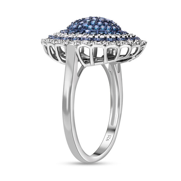 Blauer und weißer Diamant-Ring - 1,50 ct. image number 1