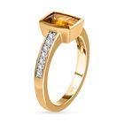 AA Premium brasilianischer Heliodor und Zirkon-Ring - 1,54 ct. image number 4