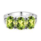 Peridot Ring und Anhänger mit 50cm Kette - 7,30 ct. image number 3