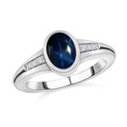 Blauer Sternsaphir und Zirkon-Ring - 2,02 ct. image number 3