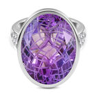 Rose de France Amethyst und Zirkon Ring - 17,08 ct. image number 0