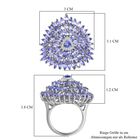 Tansanit und Zirkon Ring - 6,36 ct. image number 6