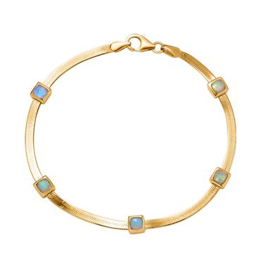 AA natürliches, äthiopisches Welo Opal-Armband