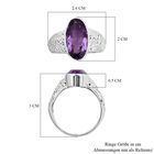 Rose De France Amethyst Ringe 925 Silber (Größe 16.00) ca. 7,07 ct image number 5