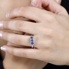 AA Blauer Ceylon-Saphir und Diamant Ring, ca. 1.43 ct image number 2