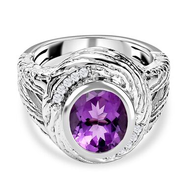 AA Mashamba Amethyst und Zirkon Ring - 2,39 ct.