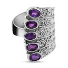 Royal Bali - afrikanischer Amethyst-Ring, 925 Silber  ca. 2,10 ct image number 0