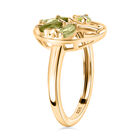 Natürlicher Peridot Ring, 925 Silber Gelbgold Vermeil (Größe 17.00) ca. 0.77 ct image number 4