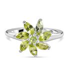 Natürlicher Peridot Ring, 925 Silber, (Größe 21.00) ca. 1.17 ct image number 0