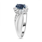 Blauer Kyanit und Zirkon-Ring - 0,97 ct. image number 3