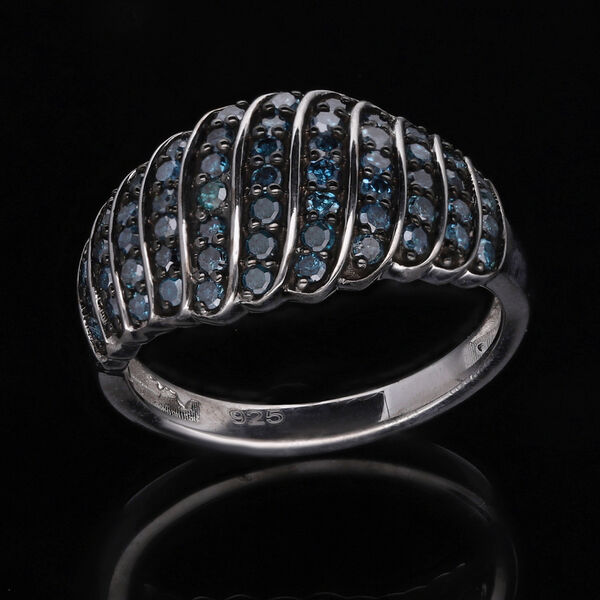 Blauer Diamant-Ring - 1 ct. image number 1