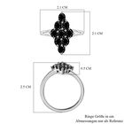 Schwarzer Saphir Ring, 925 Silber platiniert, ca. 2,14 ct image number 6