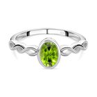 Peridot Ring 925 Silber (Größe 17.00) ca. 0,85 ct image number 0