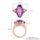 Bold Rose de France Amethyst Ring image number 6