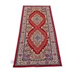 70% Polyester and 30% Cotton Pile Runner 950 Gsm
Colour: Red & Multi
Size: 66x180 cm image number 2